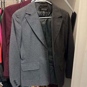 New York & Company Gray Women's Blazer